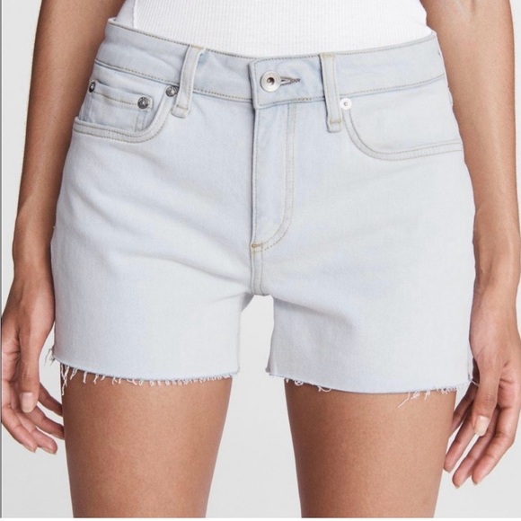 Rag & Bone Dre Loopback Denim Low-Rise Short